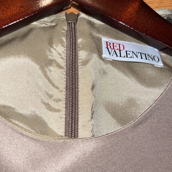Red Valentino Tan A-Line Mini Dress 42 European - Picture 4 of 4